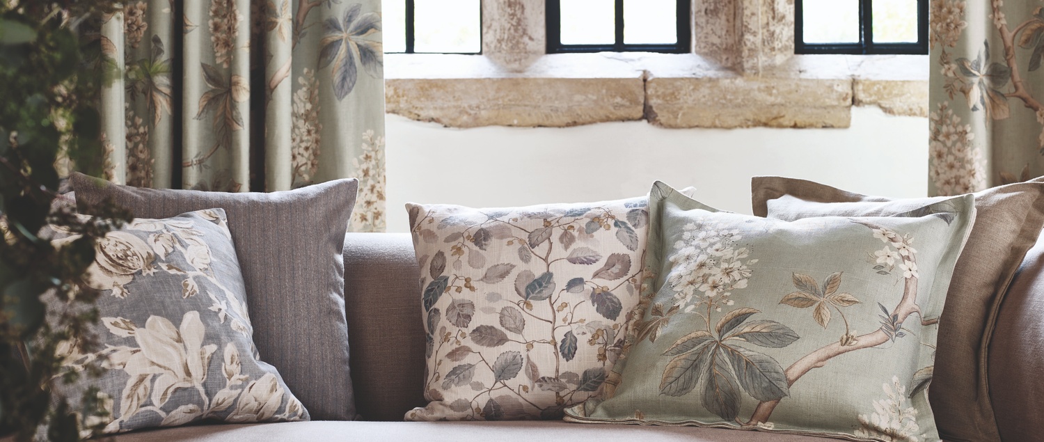 Chestnut Tree Fabric Cushion Detail