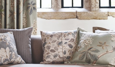 Chestnut Tree Fabric Cushion Detail